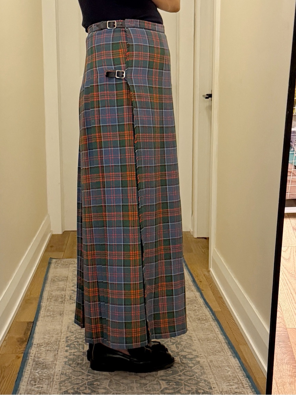 Balmoral Vintage Wool Maxi Kilt Skirt MacDonald of Clanranald Ancient - Picture 4 of 12